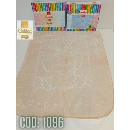 Golden Bebe Polyester Ayıcık Desenli Poşetli Battaniye 0-1 Yaş