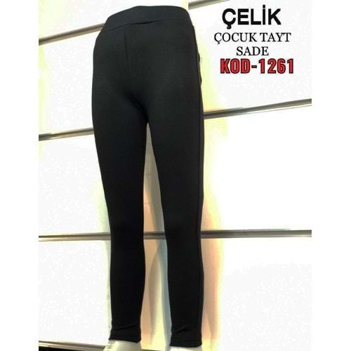 Yılmazcan 1261 Kız Çocuk Sade Çelik Tayt 3-7 Yaş