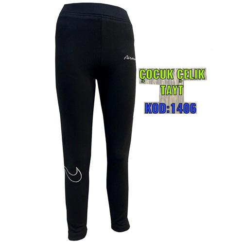 Yılmazcan 1406 Kız Çocuk Çelik Paça Nakışlı Tayt 3-7 Yaş