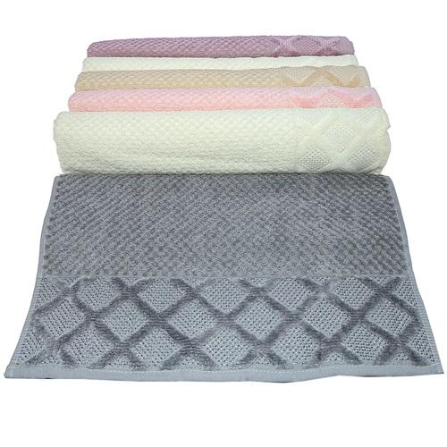 Bulteks 50x90 Uç Kadife Renkli El Yüz Havlusu - Karışık Renk - 50X90