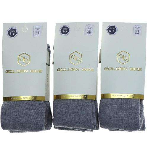 Golden Bee 6925 Kız Çocuk Düz Külotlu Çorap - Gri