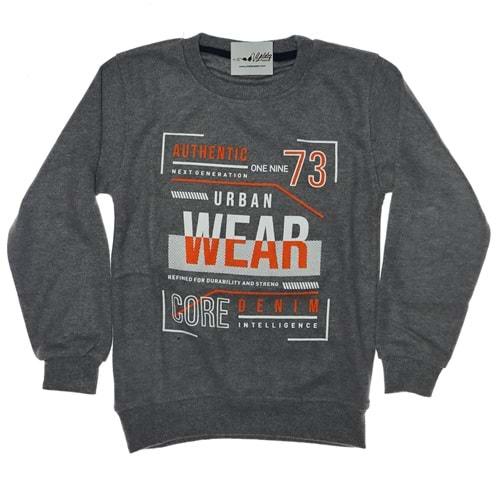 5060 Wear Baskılı S. Yaka Selanik Erkek Sweatshirt*5-8 Yaş