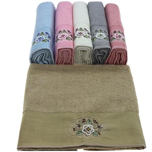 Goncagül 100x150 cm 3 D Nakışlı Banyo Havlusu