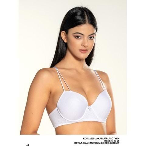 Billiza 2230 Bayan Desteksiz Yarım Kulak İp Askılı Sütyen 80-95