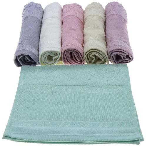 Şelale 412 Kadife Jakarlı Boşluklu Kanaviçe Boyama Mutfak Havlusu 30X 50 cm