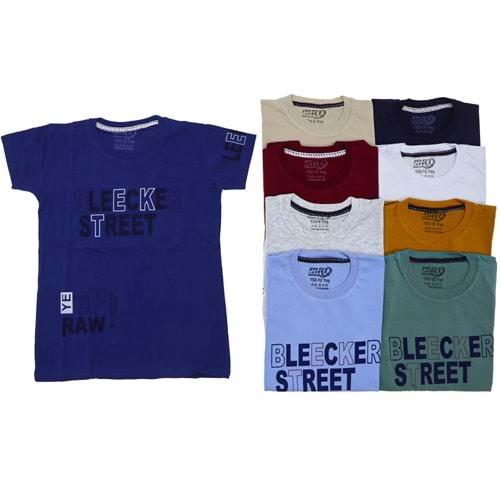 Kardeşler 4005-Erkek Çocuk Bleecker Street Baskılı Sweat Tişört 9-12 Yaş