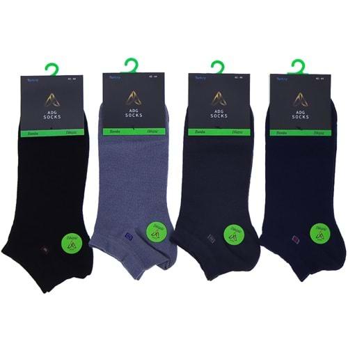 Adg 0317 Erkek Bambu Dikişsiz Likralı Patik Çorap
