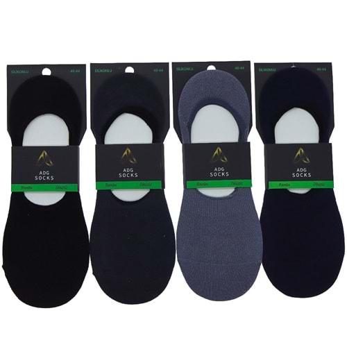 Adg 0014 Erkek Bambu Dikişsiz Likralı Babet Çorap