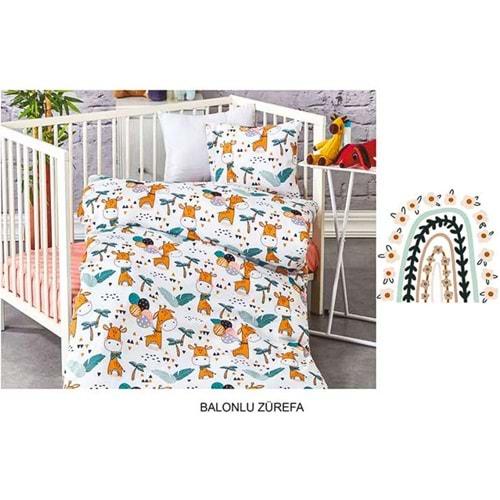 Brillant 43107 Erkek Bebek Balonlu Fil Desenli Nevresim Takımı