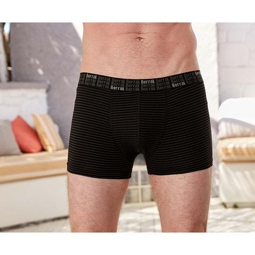 Berrak 4475 Erkek Elastan Çizgili Boxer