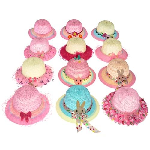 Akkuzu Kız Çocuk Hs12195 Hasır Modelli Fötr Şapka 9 - 16 Yaş