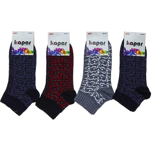 Kapar 0242 Bayan Mevsimlik Desenli Uzun Konç Patik Çorap