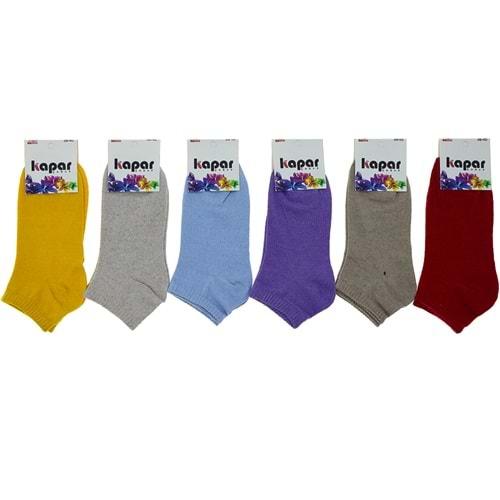 Kapar 0011 Bayan Likralı Penye Patik Çorap