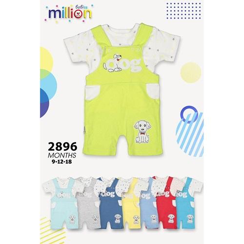 Million 2896 Erkek Bebe Dog Bas Bahcivan Tulum 3-9 Ay