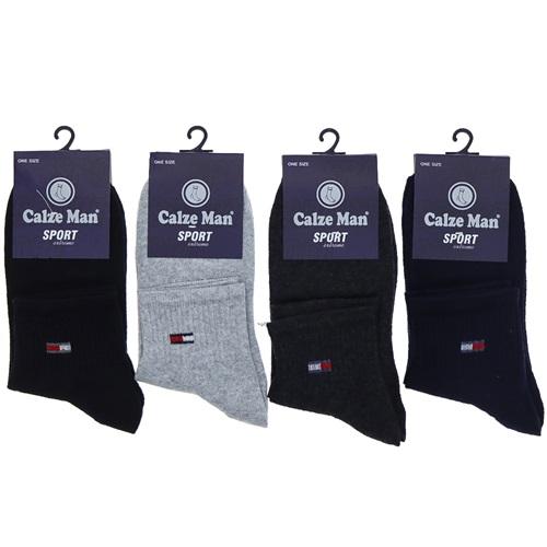 Calze Man 4855 Erkek Likralı Desenli Uzun Konç Çorap