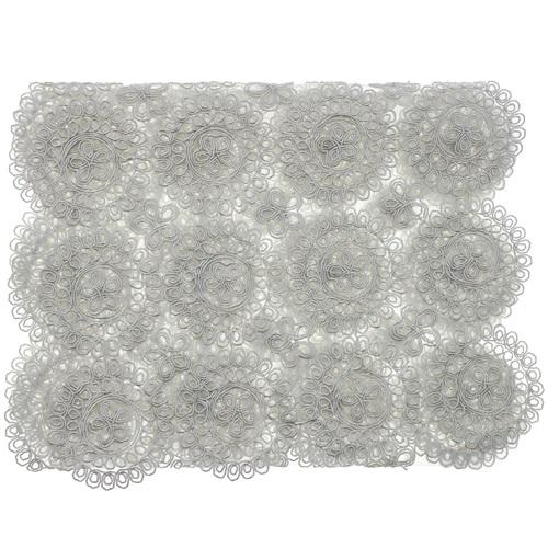 Mercan Estelika Tül Nakışlı Tekli Runner Örtü