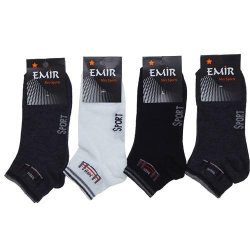 Emir 8904 Erkek Likralı Desenli Mevsimlik Patik Çorap