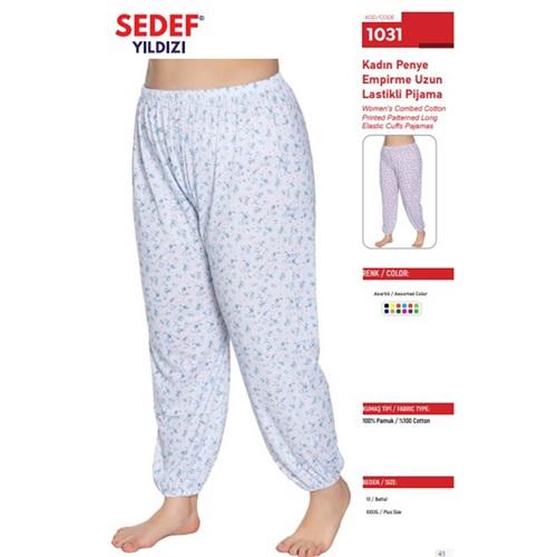 Sedef Yıldız 1031 Bayan Battal Yazlık Uzun Pijama Alt