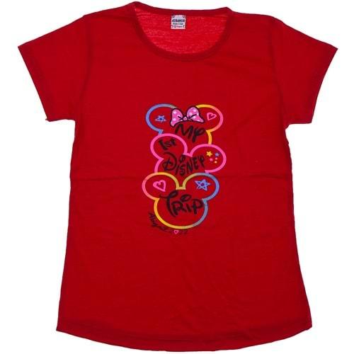 Azranur 4023 Kız Çocuk My Ist Disnep Bas Tişört 1-6 Yaş