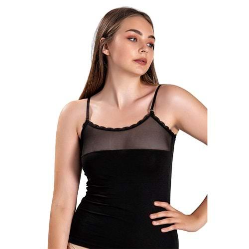 Jiber 513 Bayan Dantelli İp Askılı Atlet