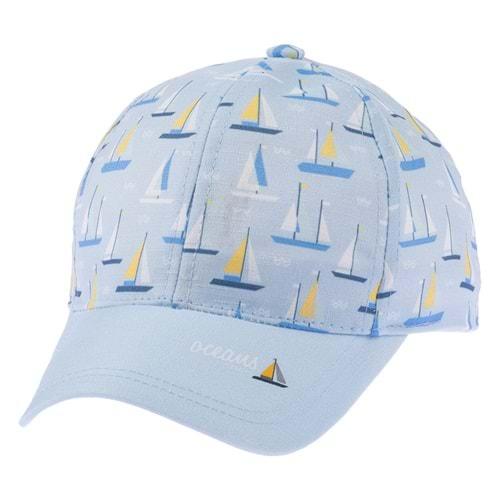 Kitti P-Y23150-01 Erkek Çocuk Baskılı Şapka 1-3 Yaş