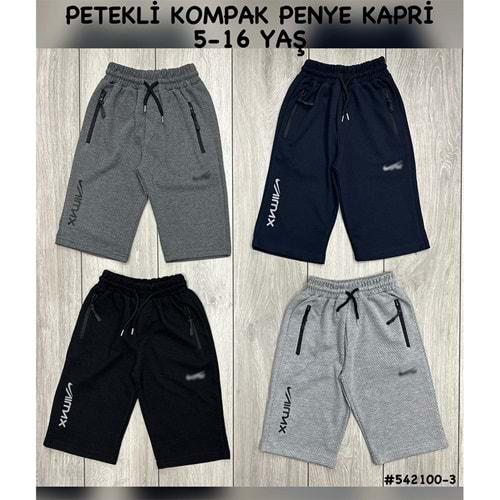 Uçar 542-100- Erkek Çocuk Nike Air Bas Petekli Kompak Kapri Alt 5-8 Yaş