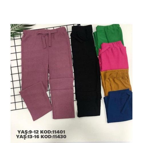 Damlanur 20211001 Kız Çocuk Bürümcük Pantolon 13-16 Yaş