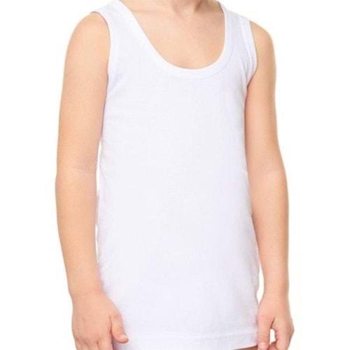 Kevser Yıldız Erkek Çocuk Penye Düz Kalın Askılı Atlet