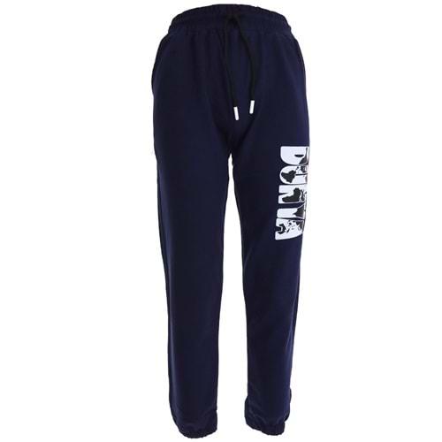 Elsi 1153 Çocuk Dünya Baskılı Kompak Eşofman Alt 7-11 Yaş