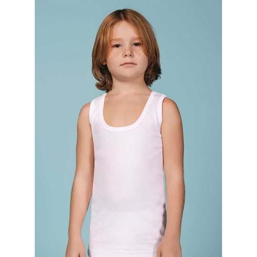 Body Way 2504-2514 Erkek Çocuk Penye Suprem Askılı Atlet 12 Li