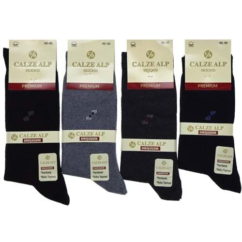 Calze Alp 8983 Dikişsiz Lux Erkek Likralı Soket Çorap