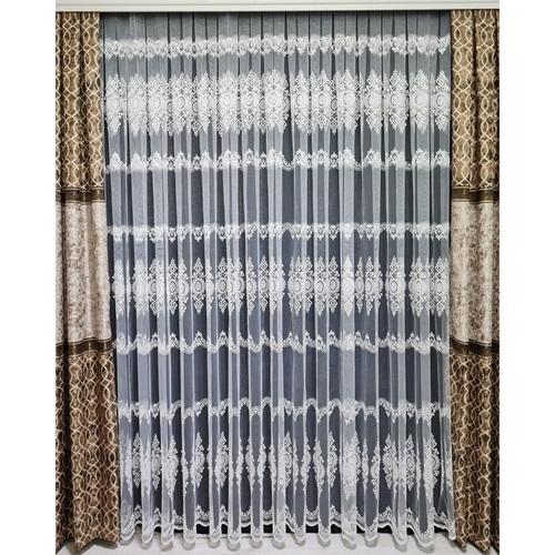 Baktıroğlu 10-6 2 li Pileli Tül Kısa Perde 3X2M