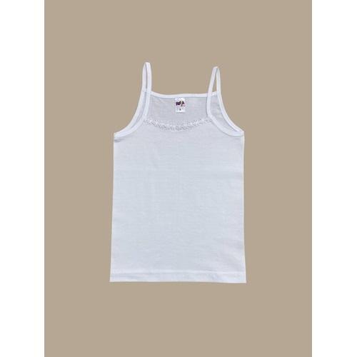 Kota 3416 Kız Çocuk Papatyalı İp Askı Atlet