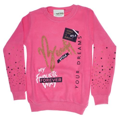 2007 Beauty Kolları Yıldız Selanik Sweatshirt Kız 5-8 Yaş