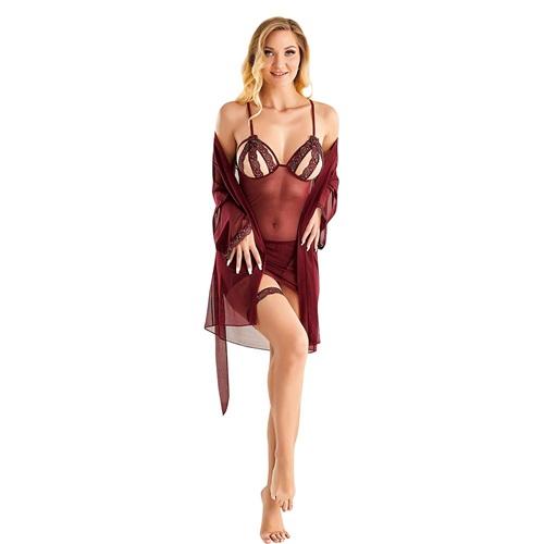 Lily Bicnca 9114 Bayan 3 Lü Fantazi Kısa Gecelik