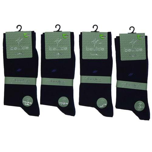 Beylice 2086 Erkek Kutulu Bambu 200 İğne Dikişsiz Likralı Soket Çorap