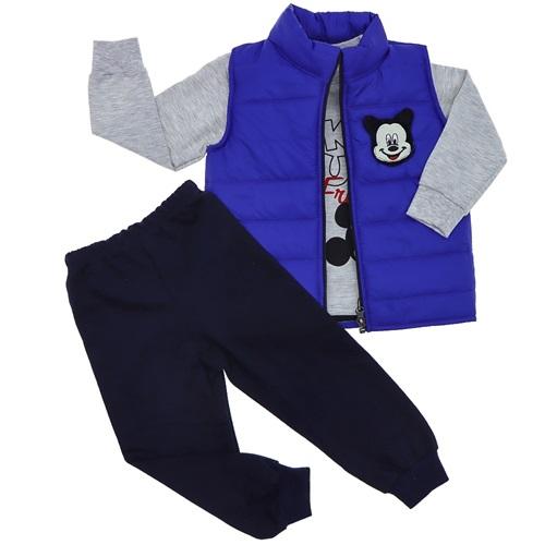 Naz Mix 656 Erkek Çocuk 2 İp Süzine Mıckey Mouse Nakışlı Şişme Yelekli 3 Lü Takım 2-3-4 Yaş - Karışık Renk - 2-3-4 YAŞ