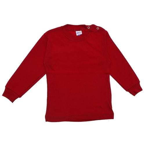 Minişen 102 Bebe Yan Çıtçıtlı Düz Penye Badi 1-2-3 Yaş