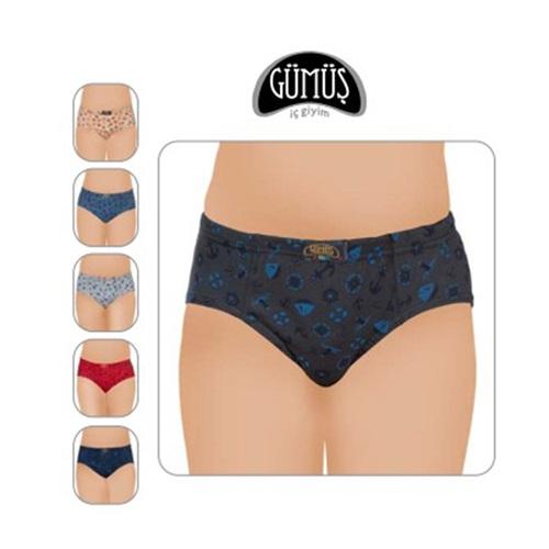 Gümüş 3090 Erkek Çocuk Empirme Likralı Baskılı Kom