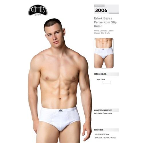 Gümüş 3006 Erkek Kom Slip