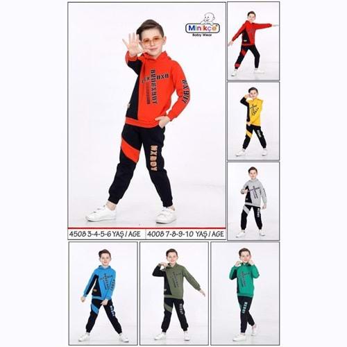 Minikçe 4008 Erkek Penye Çocuk 3 İp Bromxboy BaskılıTakım 3-6 Yaş