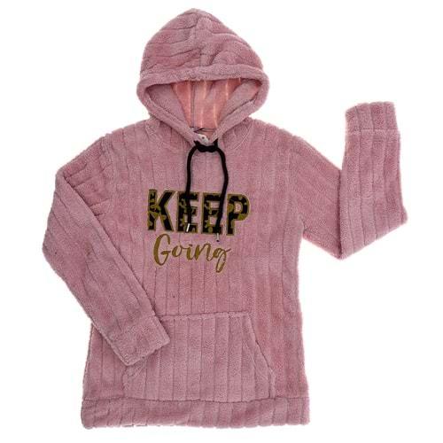 Güldür 9124 Çocuk Çizgili Welsoft Keep Nak Kapşonlu Sweat 13-16 Yaş