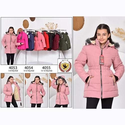 Hemam 4055 Kız Model Çocuk Keten Mont 13-16 Yaş