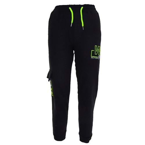 Babılcıx 6837003-3 Erkek Çocuk Dej W 99 Bas 2 İp Şardonlu Sağ Komando Cepli Eşofman Alt 5-8 Yaş