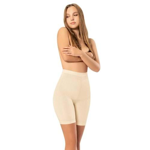 Nazik 9210 Bayan Dikişsiz Uzun Paçalı Boxer Korse