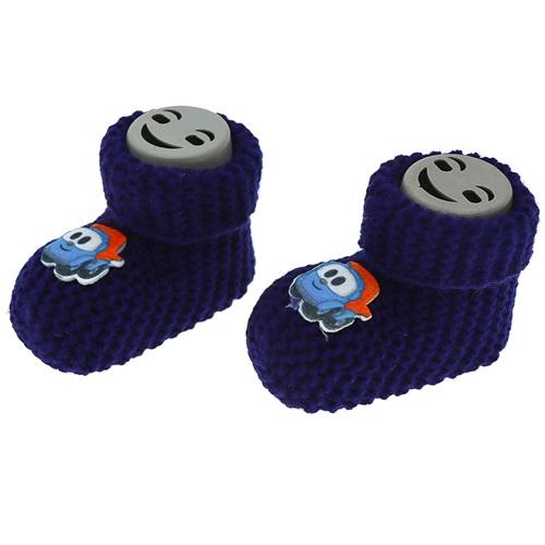 Gogo Bici 5026 Bebe Kamyonlu Örgü Patik 0-3 Ay