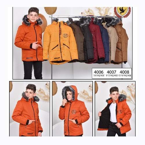 Hemam 4007 Erkek Çocuk Keten Mont 9-12 Yaş