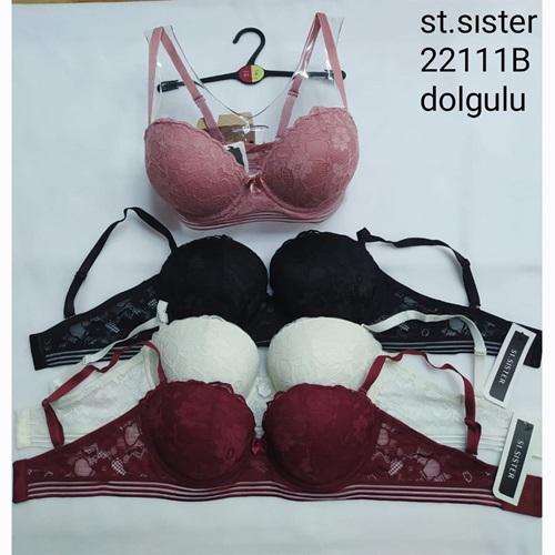 St.SISTER 22111 Bayan Dantelli Desteksiz Telsiz Sütyen 80-90