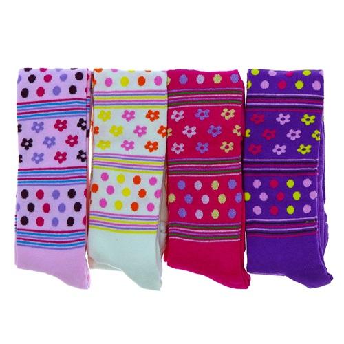 First Kız Çocuk Desenli Likralı Külotlu Çorap