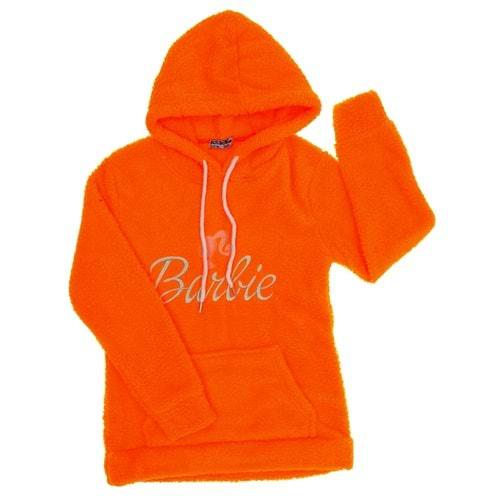 Güldür 9142 Kız Çocuk Barbie Baskılı Kapşonlu Welsoft Sweat 13-16 Yaş